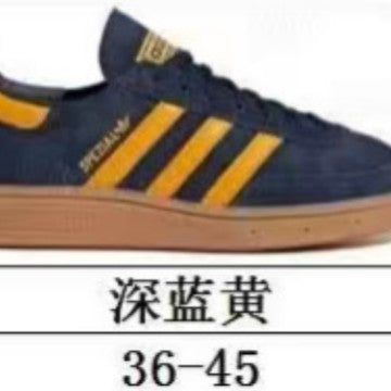 Zapatillas clásicas alemanas de entrenamiento retro, zapatillas casuales versátiles con bloques de color 2025, zapatillas de cuero, zapatillas Forrest Gump, zapatillas de tabla
