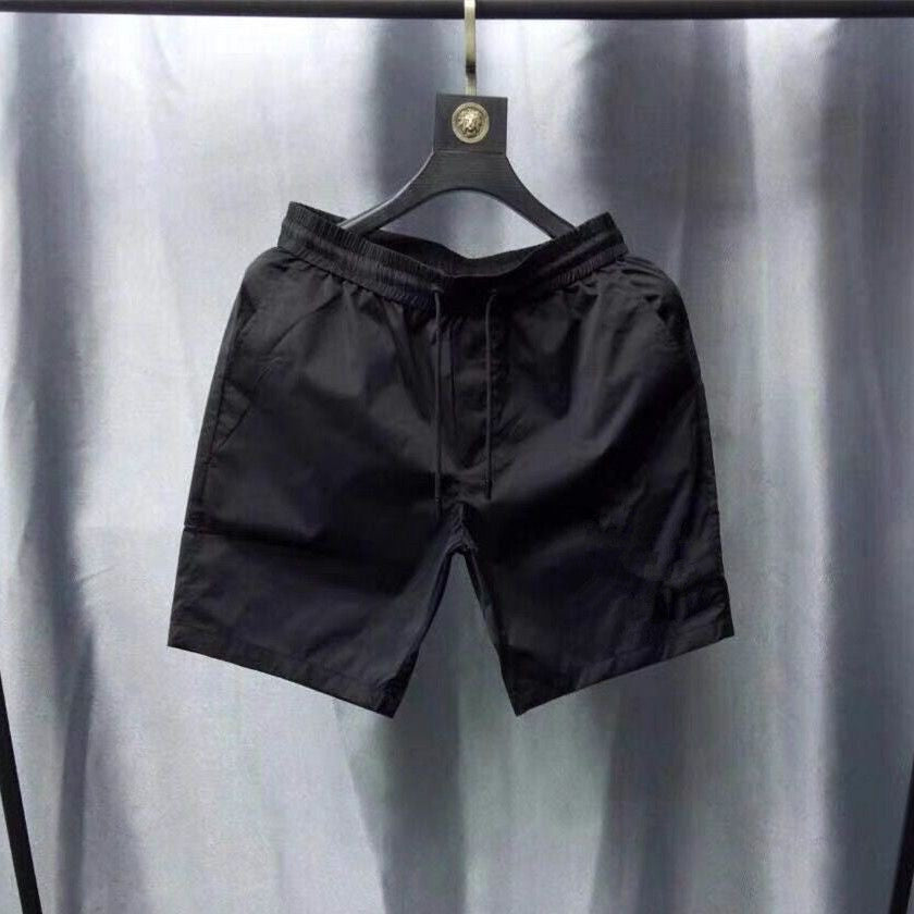 Pantalones cortos de hombre, pantalones finos de malla veraniega, pantalones de seda hiela de secado rápido, pantalones cortos rectos, pantalones de playa de moda transpirables