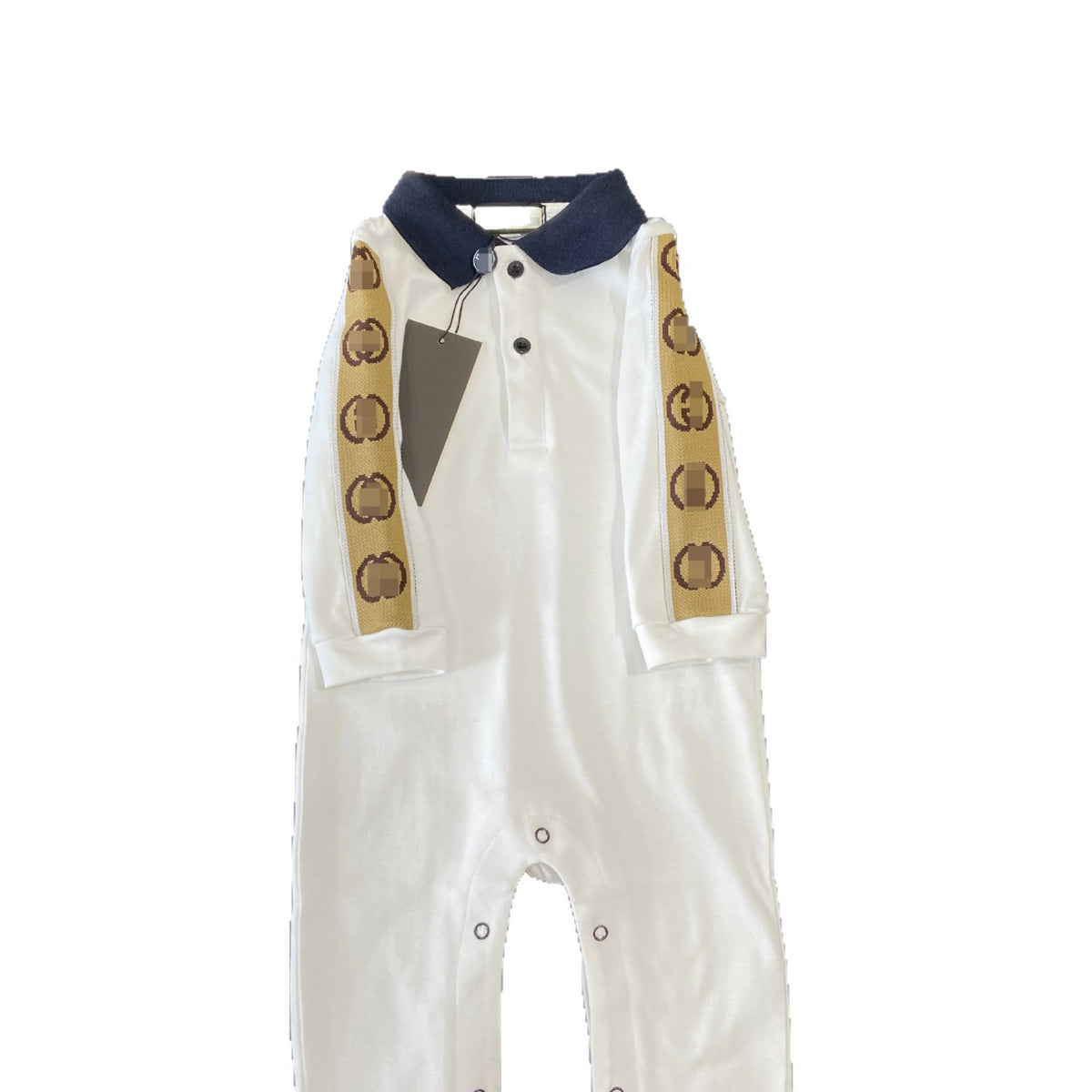 GU Baby Romper | Double Layer in White