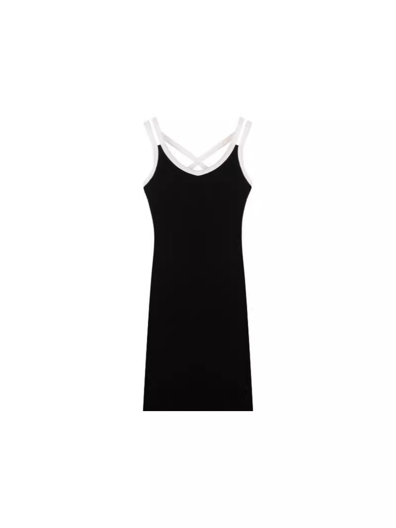 Vestido camisola sexy para chicas calientes verano 2026 nueva cintura ajustadora de cintura con chaleco de cadera de nicho