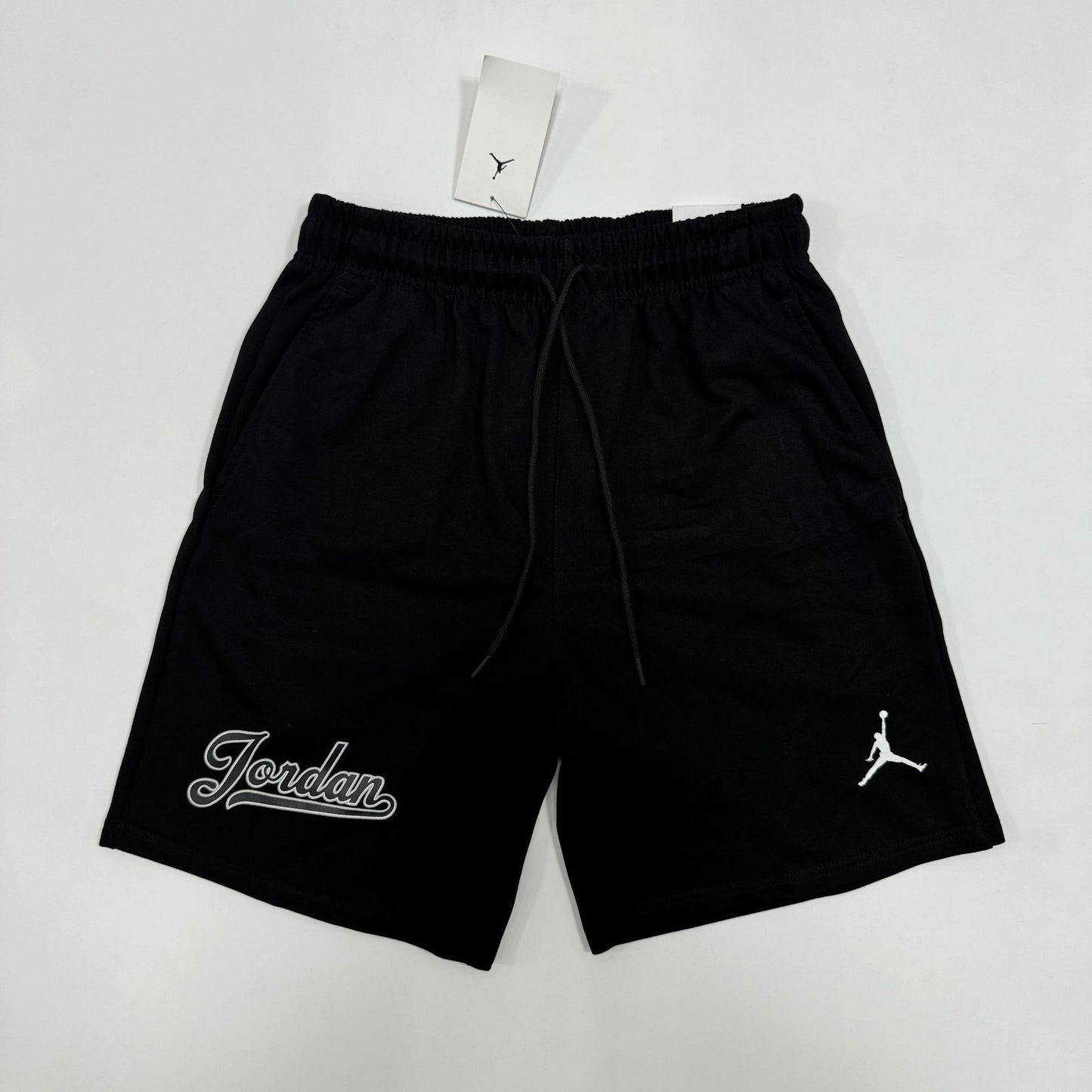Pantalones estampados bordados de pierna recta de verano, pantalones deportivos, pantalones versátiles de cinco puntos AJ Flying Logo, conjunto de ropa deportiva para el verano masculino