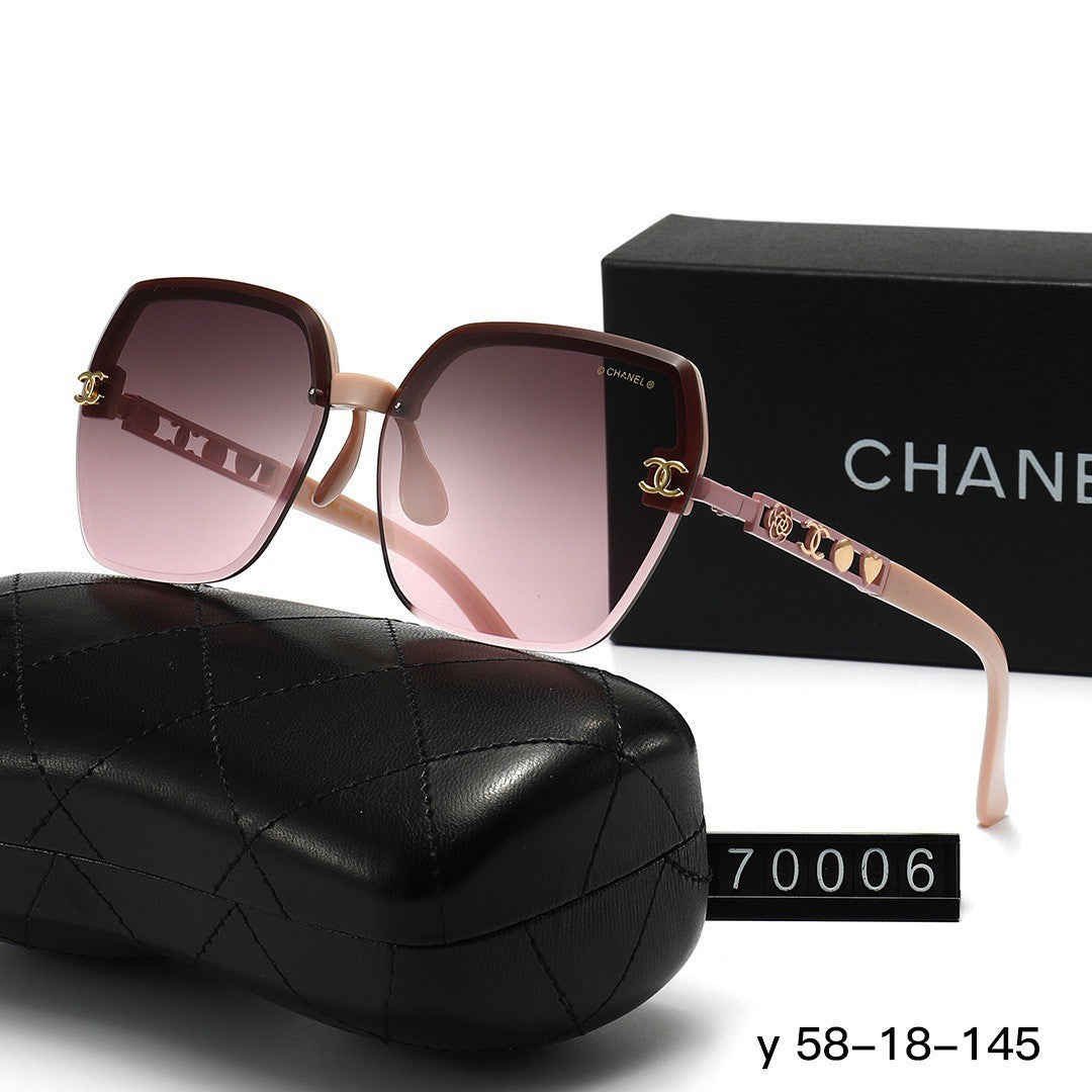 Quadratische Sonnenbrille mit Kette | Casual Outdoor