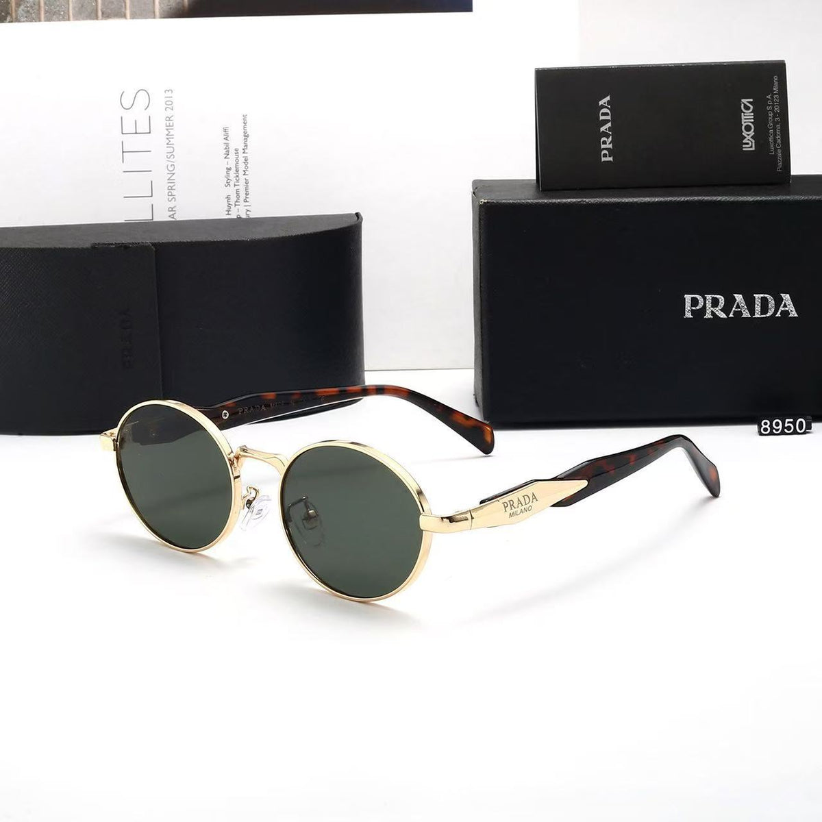 Ovale Sonnenbrille High-End Urban Fashion | Damen European Style