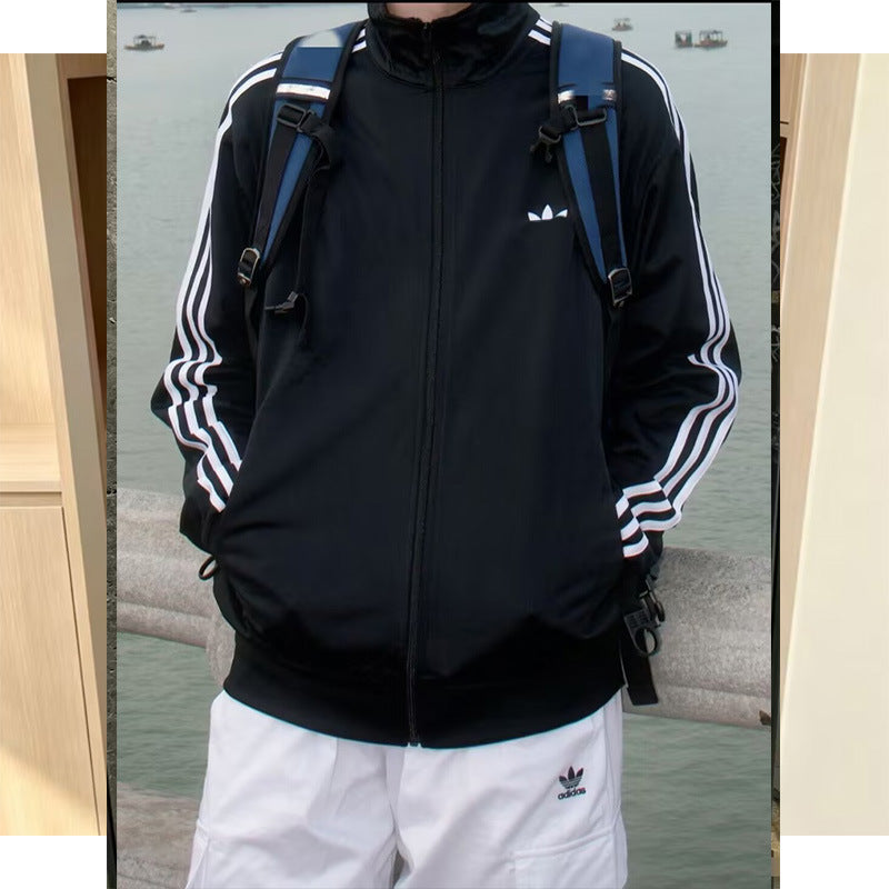 Clover Unisex-Sportjacke | Drei Streifen