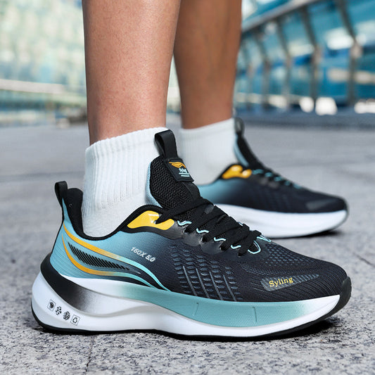 Zapatillas de correr ultraligeras Jaka transpirables con placa de carbono por pareja de zapatillas deportivas de medición física para estudiantes de carreras al aire libre para hombres