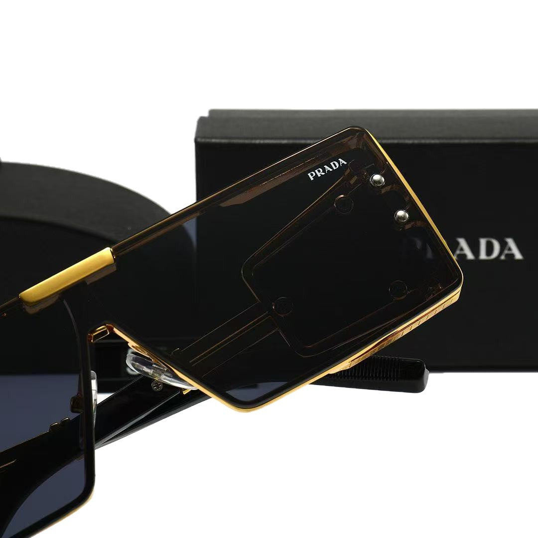 Pujia Fashion Street Style Sonnenbrille | Metall Damen