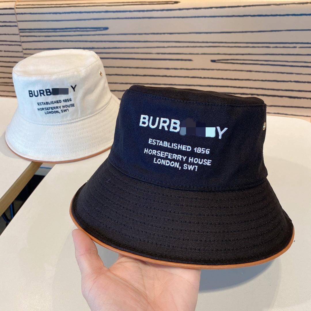 Bestickter britischer Fischerhut mit Buchstaben | Unisex Sommer