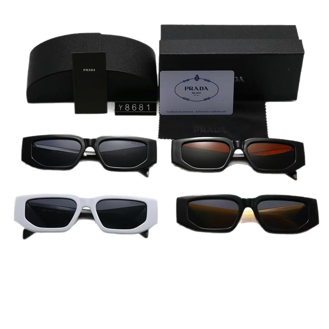 2025 comercio exterior nuevas gafas de sol Pujia moda masculina y temperamento versátil gafas de sol para hombres y mujeres gafas de protección UV