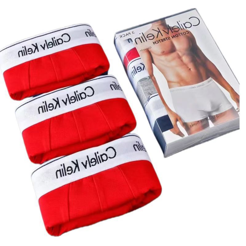 Boxers de ropa interior masculina transfronteriza, pantalones cortos finos de algodón modal finos y transpirables, caja regalo de 3 piezas