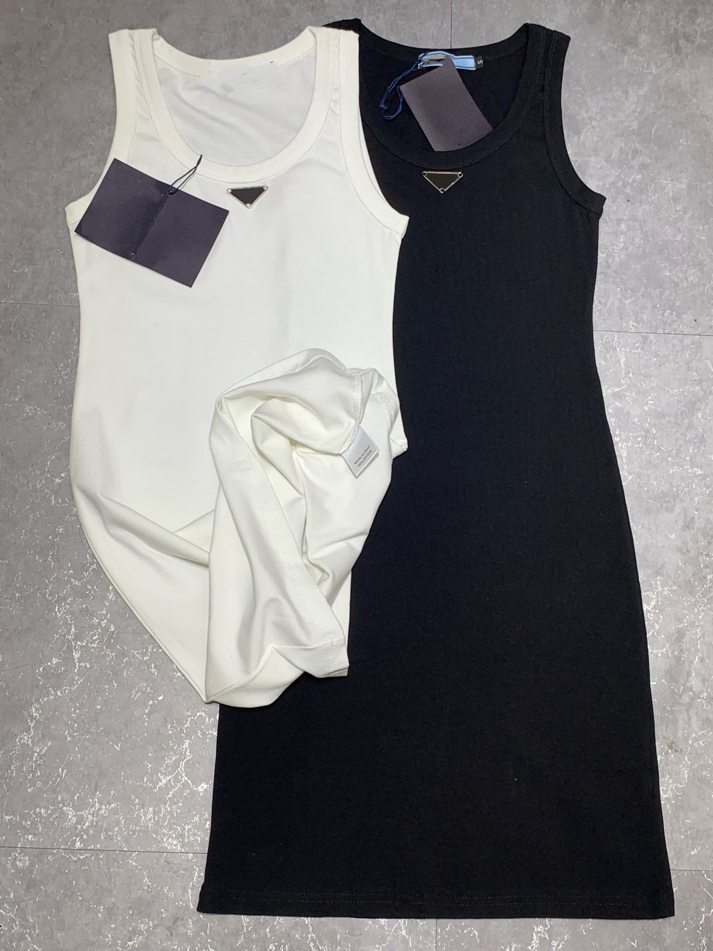El vestido chaleco sin mangas de algodón "Shenzhen Nanyou" de PD Triangle es para reducir la edad y es versátil, nuevo exclusivo transfronterizo para primavera y verano