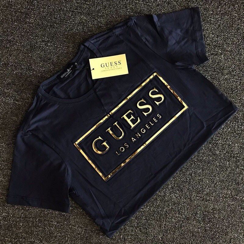 Camiseta Talla Grande Mujer Logo Letras Doradas | Cuello Redondo