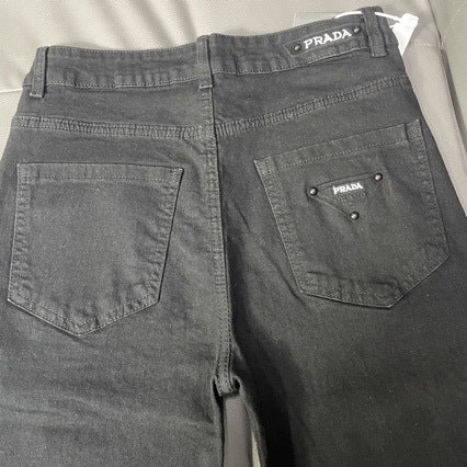 European Style Slim Fit Black Jeans | Straight Leg | LuxuryMarkt