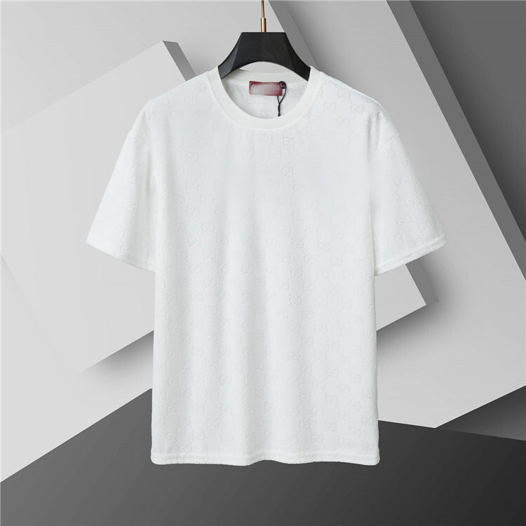 Versión correcta de 2026 de la nueva camiseta ligera de lujo de verano, camiseta de manga corta de cuello redondo y versátil para hombres y mujeres, países extranjeros de Europa y Estados Unidos
