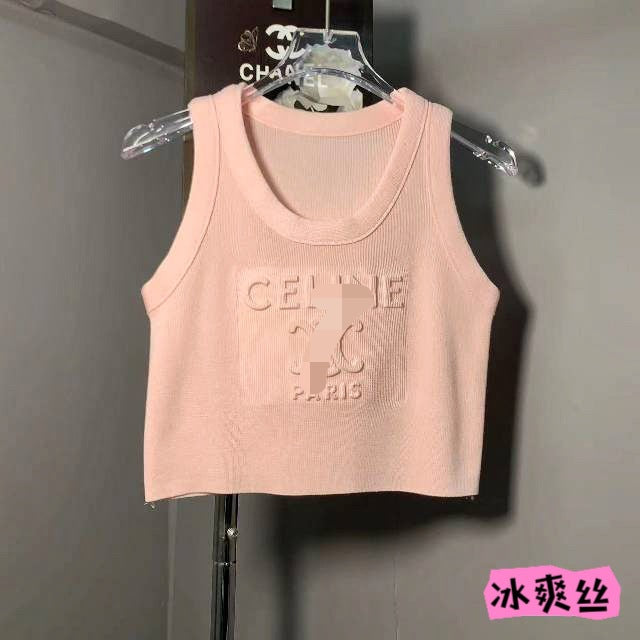 Camisela camisola de punto estirada estirada sin mangas y estirada sin mangas y estilo coreano 2024
