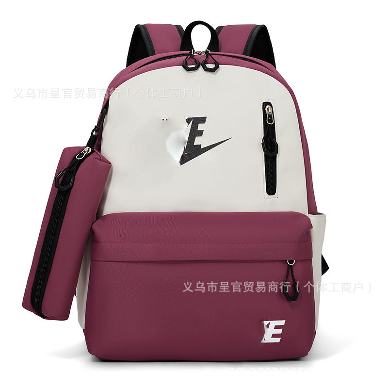 Mochila Escolar Gran Capacidad Unisex | Estilo Campus Letras 2026