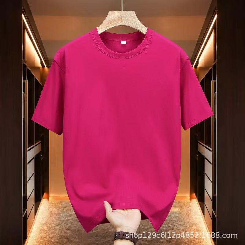 Camiseta Unisex Logo Pegatina Cuello Redondo Manga Corta