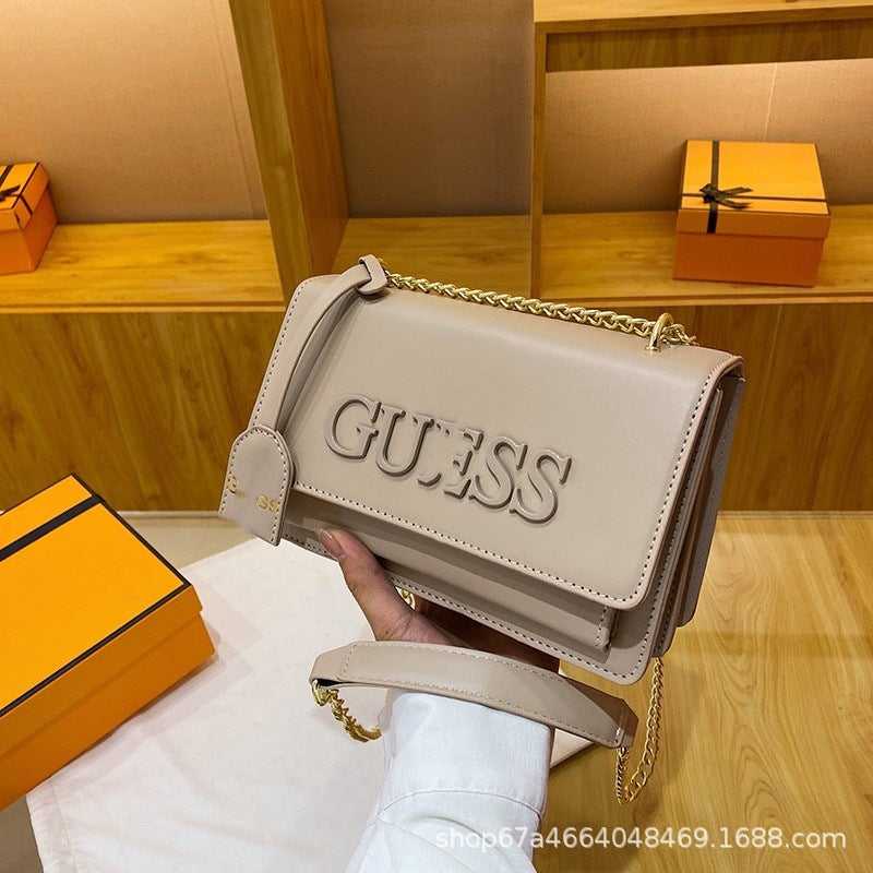 Bolso pequeño transfronterizo para mujer 2024 de moda de moda femenina bolso de un hombro con cadena cruzada con cadena, bolsos cuadrados pequeños