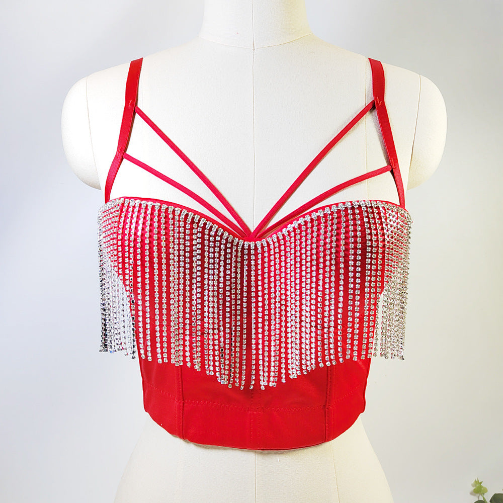 Corsé western, sexy y puro con almohadillas de sujetador, ropa interior push-up y un corsé de espina de pescado con rein de agua