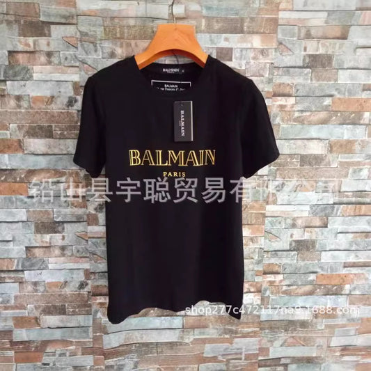 Camiseta Balmain Algodón Estampado 2024 | Primavera Verano Unisex