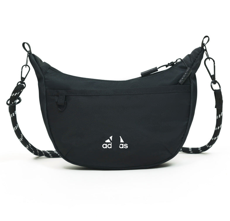 Bolso bandolera de mujer, nuevo bolso retro de moda lazy lazy crescent moon, bolso de hombro pequeño de nylon impermeable, ligero y versátil