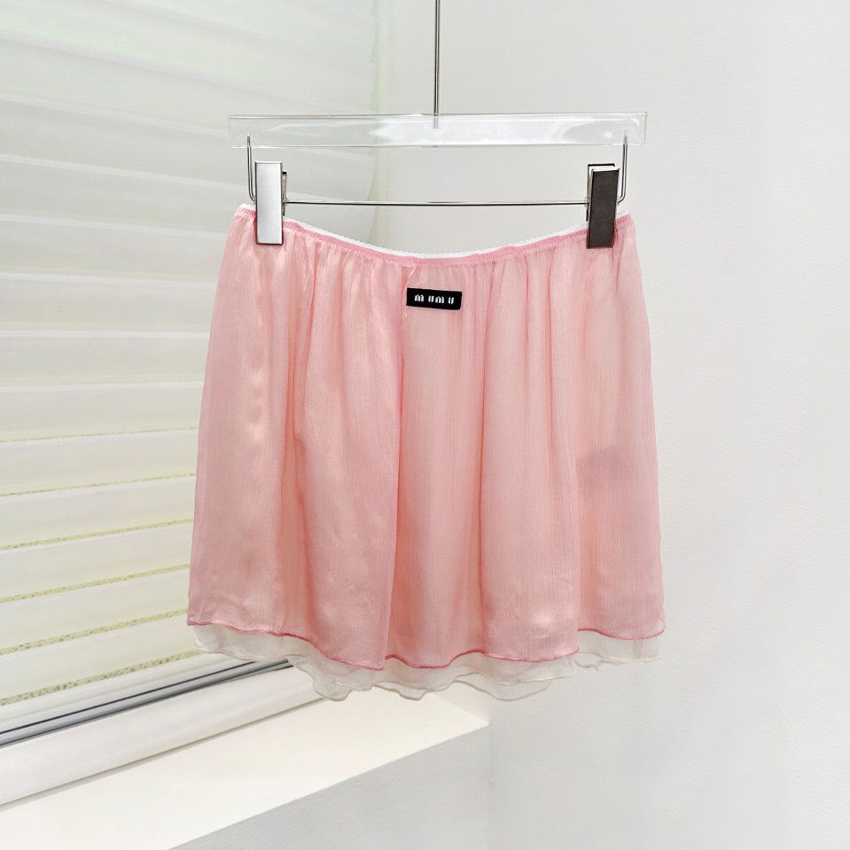 MM Pink Women's Set | Three-Layer Skirt