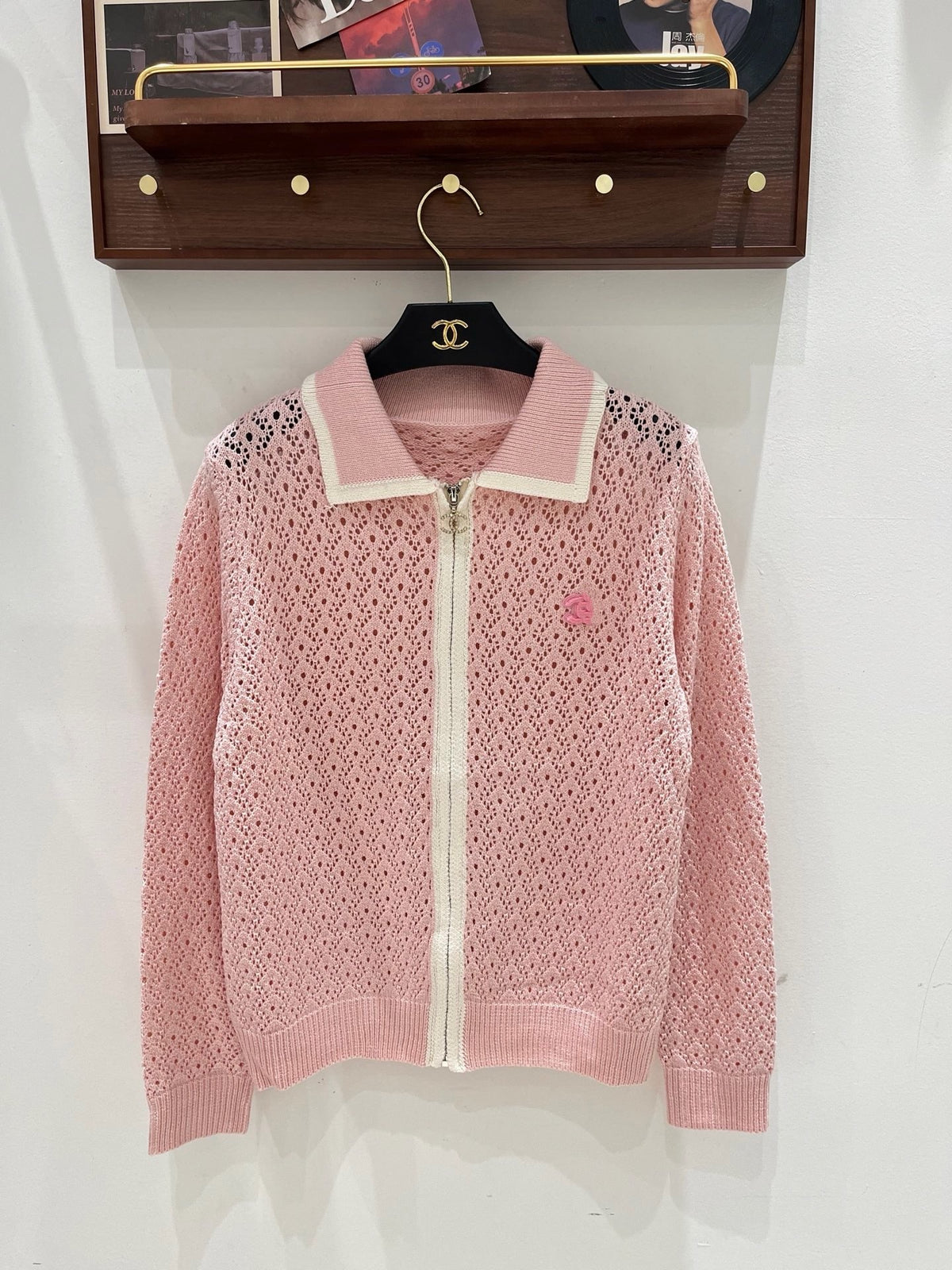 Fine Open-Knit Cardigan S | Vintage Style
