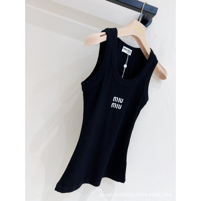 Women's Tank Top CE | Embroidered Letters