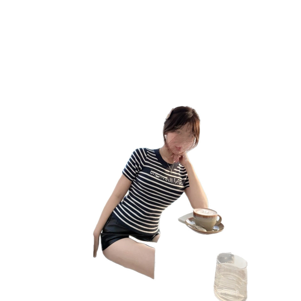Women's CD Knit T-shirt | Classic Stripes