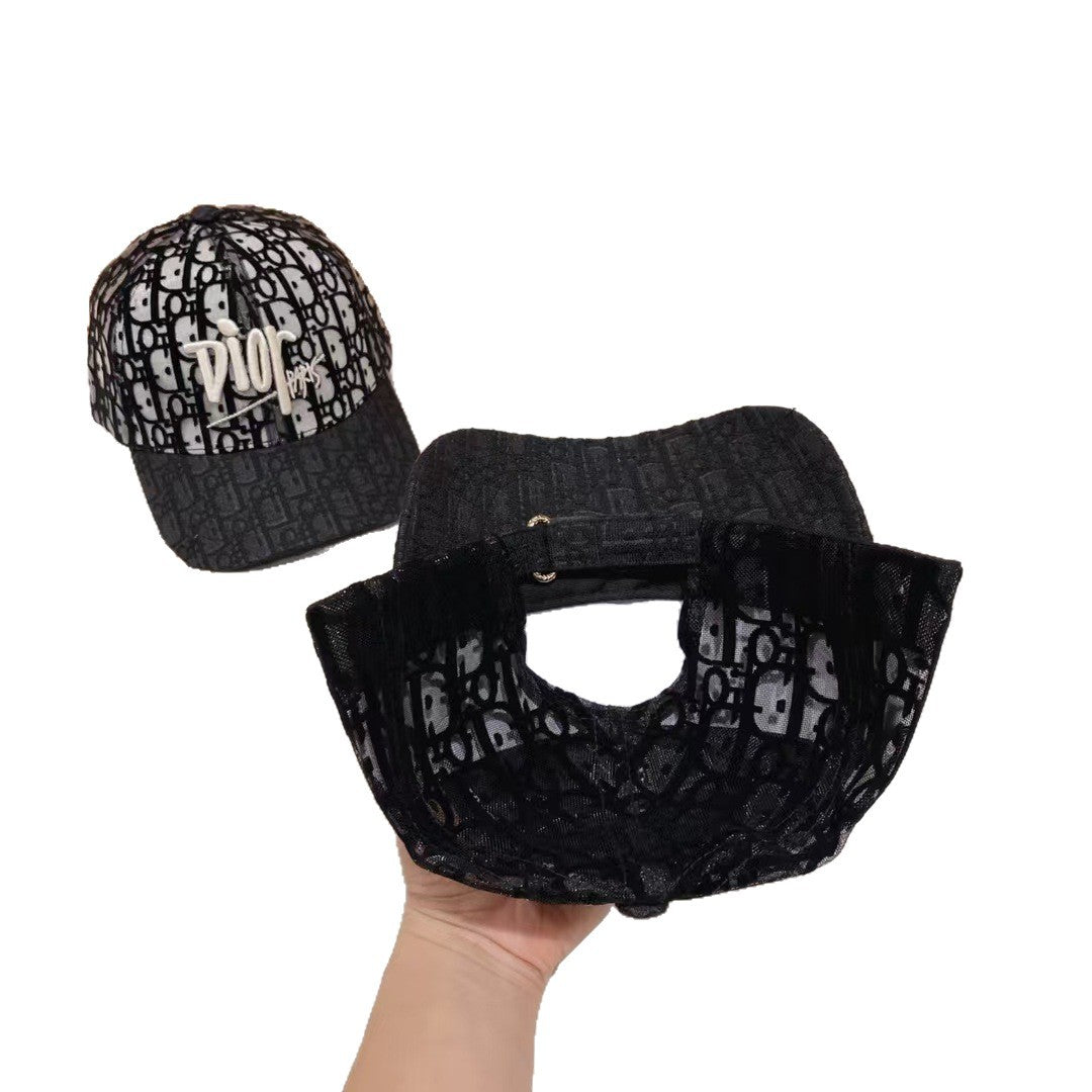 Embroidered Breathable Mesh Baseball Cap D