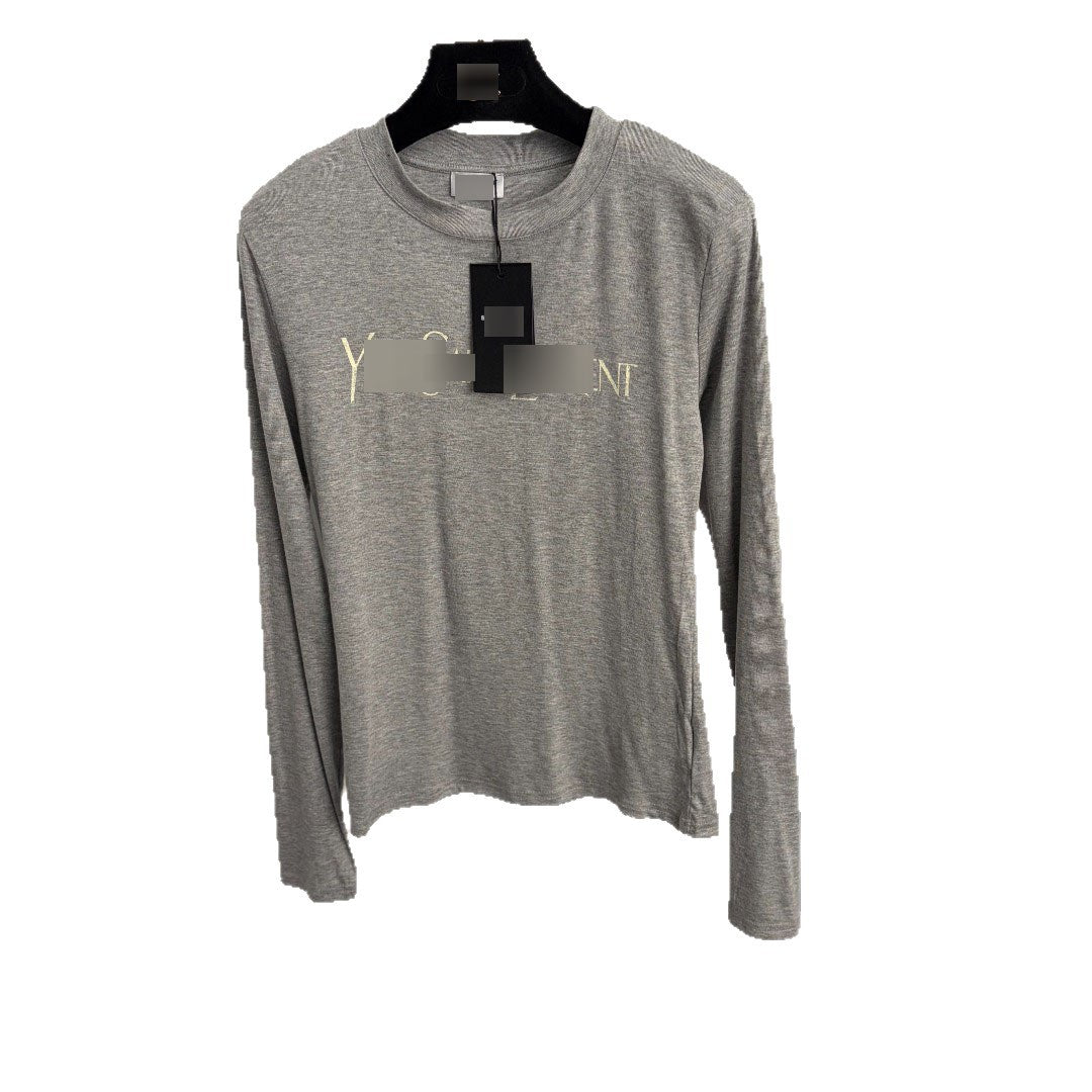 Camiseta Mujer YSL | Manga Larga Con Letras