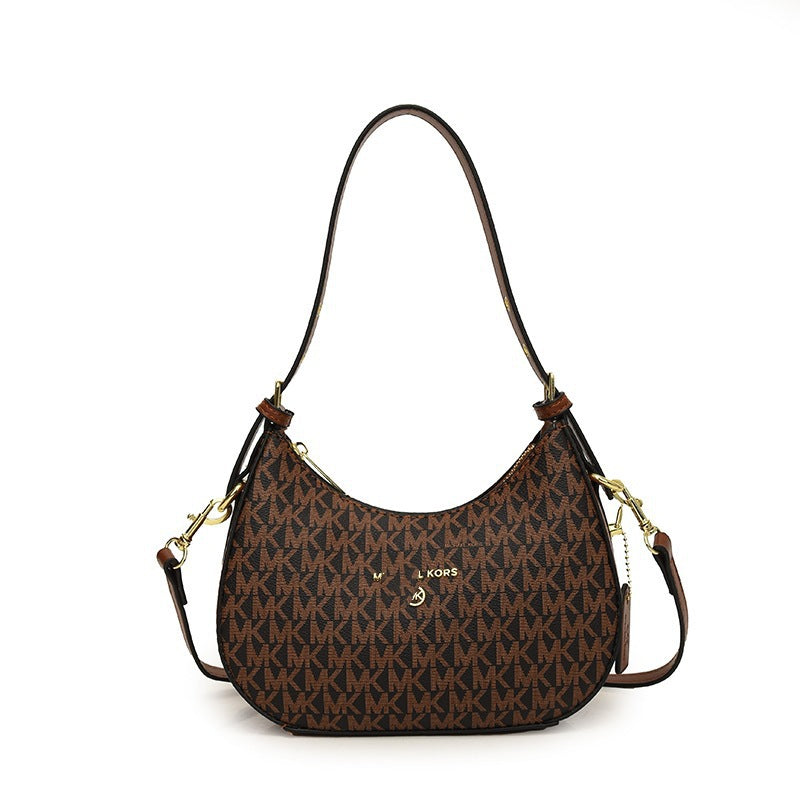 Bolsa de axilas para mujer 2025, nueva y de moda francesa de nicho de alta gama, bolso cruzado de un hombro y media luna