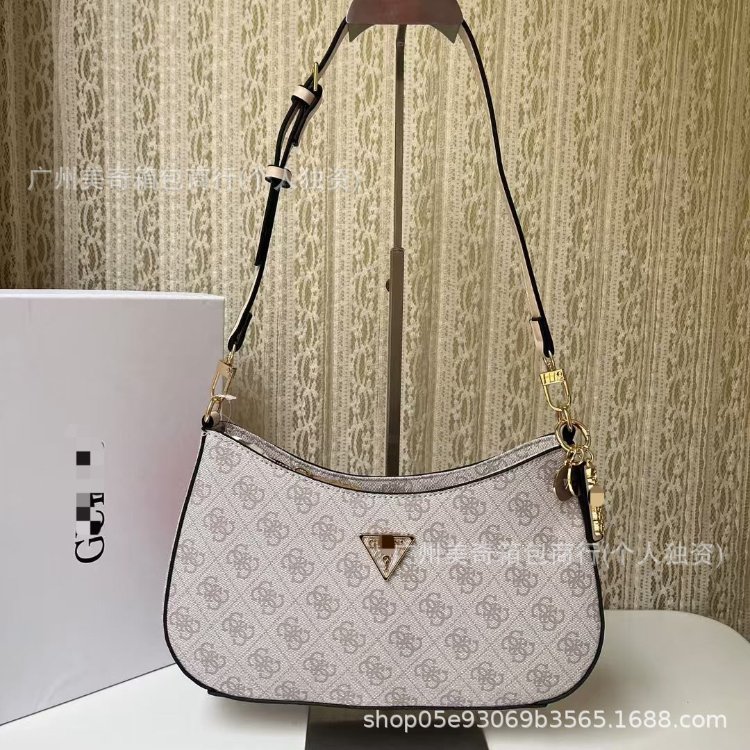 GS Adivina la nueva bolsa europea y americana sencilla de suegra, bolsa de bolita de color sólido para bolsas, solapa cruzada de un hombro
