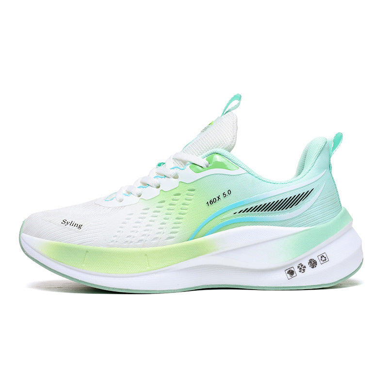 Zapatillas de correr ultraligeras Jaka transpirables con placa de carbono por pareja de zapatillas deportivas de medición física para estudiantes de carreras al aire libre para hombres