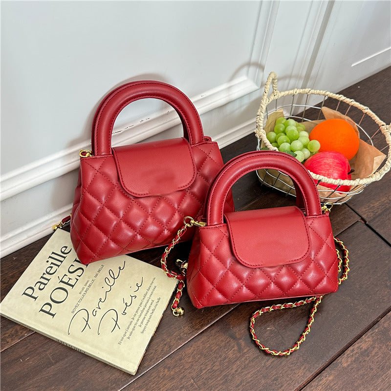 Bolso Dié de un solo hombro de calidad y versátil de lujo ligero y de lujo Chanel, bolso de cadena cruzada, bolso pequeño
