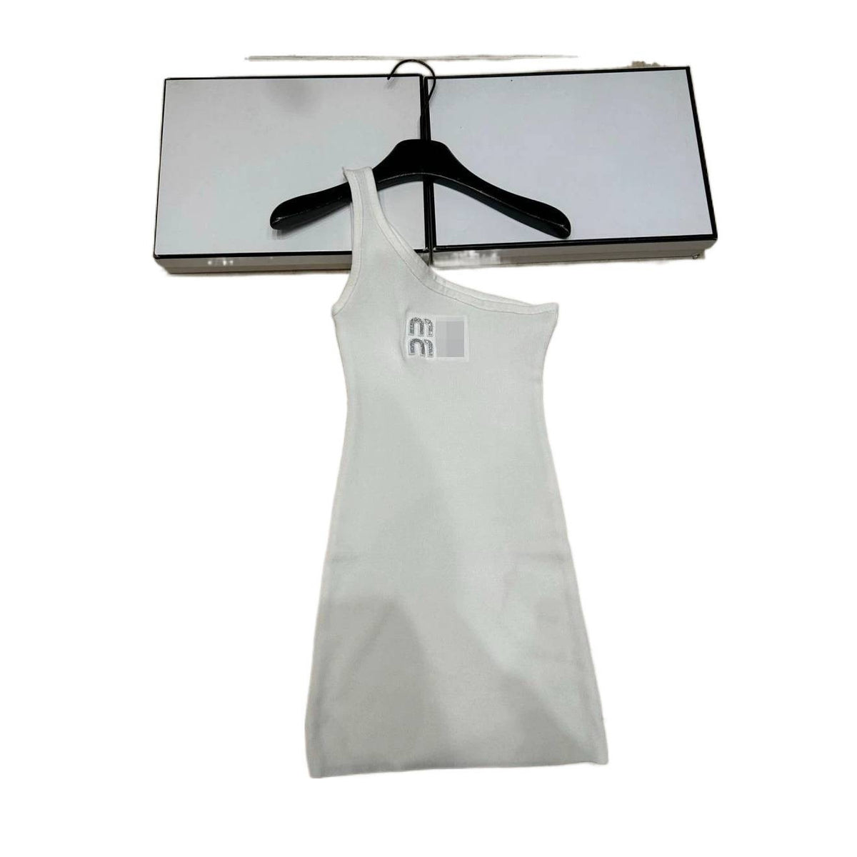 MM Sleeveless Dress | 3D Lettering and Slim Fit