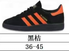 Zapatillas clásicas alemanas de entrenamiento retro, zapatillas casuales versátiles con bloques de color 2025, zapatillas de cuero, zapatillas Forrest Gump, zapatillas de tabla