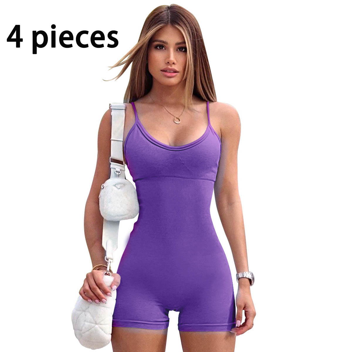 Spaghetti Strap Shorts Jumpsuit Sports Yoga Workout Tight Romper Women Fashion Fitness Sportwear envio-gratis