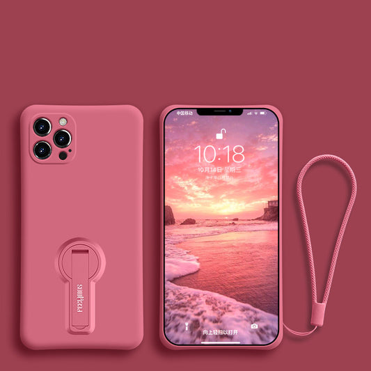 Funda Silicona con Soporte y Cordón para iPhone 12