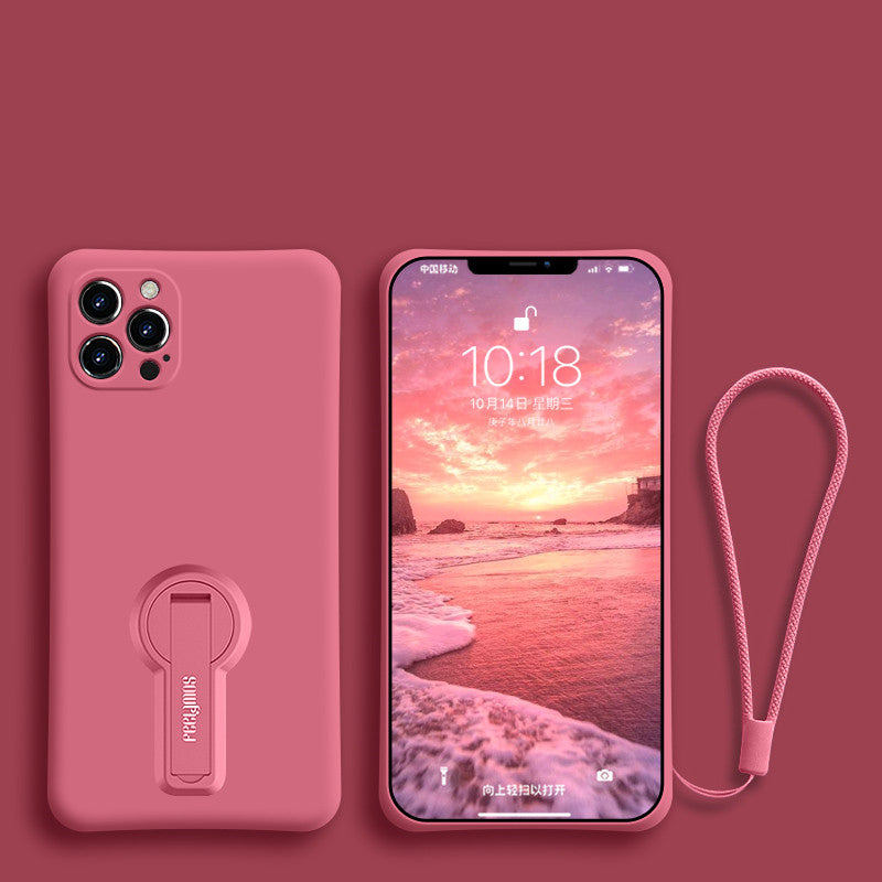 Funda Silicona con Soporte y Cordón para iPhone 12
