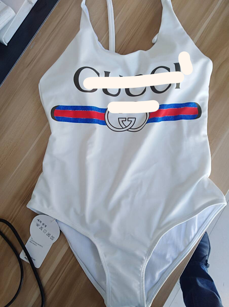 Nuevos bañadores transfronterizos, ropa deportiva sexy de una pieza con tirantes, bañadores con letras para mujer populares en Europa y América