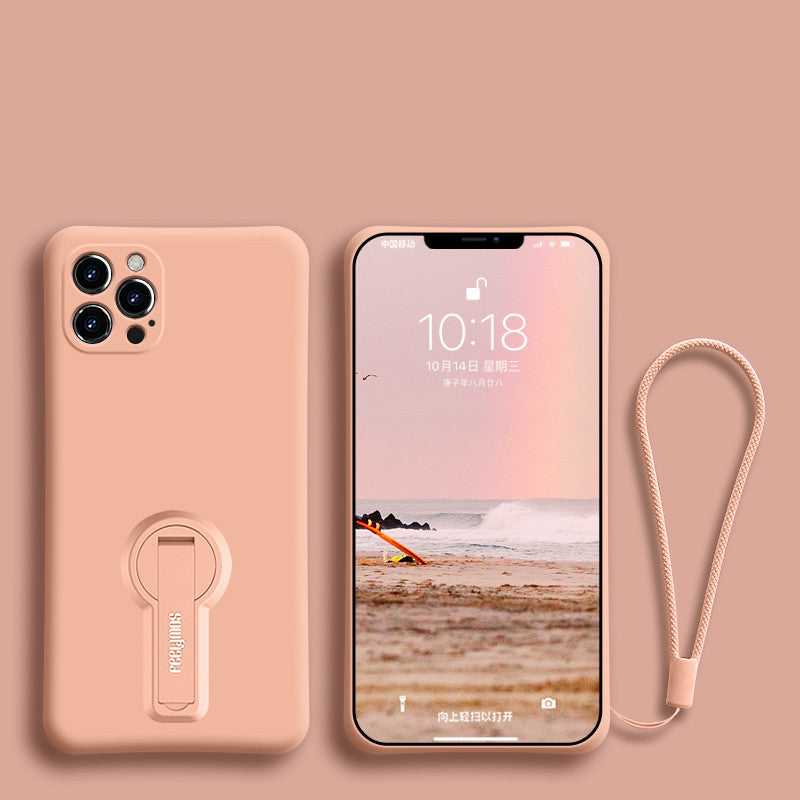 Funda Silicona con Soporte y Cordón para iPhone 12