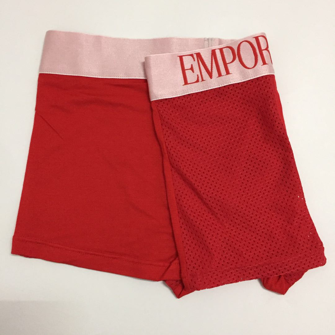 Seda de hielo malla transpirable ropa interior hueca para hombre EA Malla bóxers para hombre Boxer Shorts juveniles Venta directa de fábrica