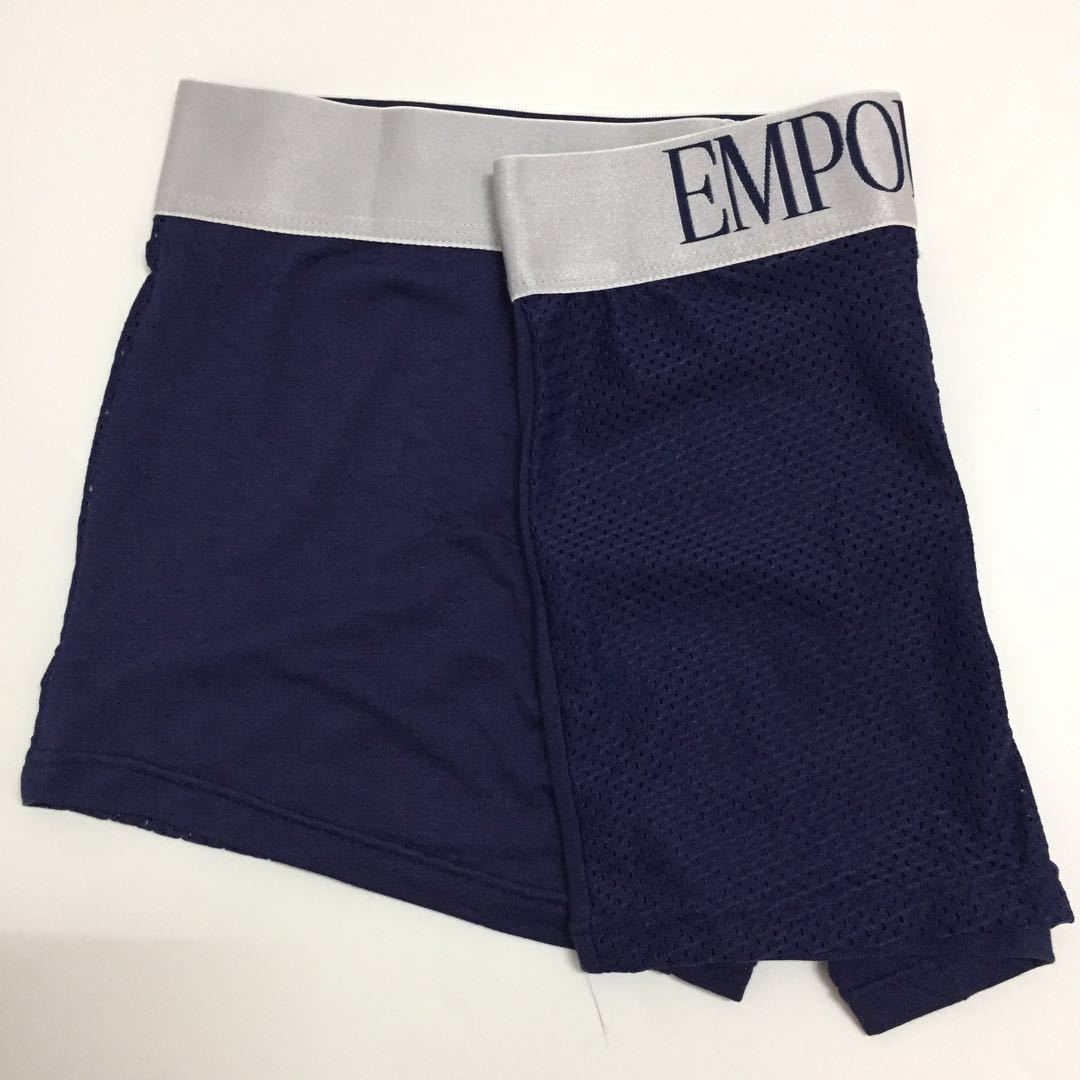 Seda de hielo malla transpirable ropa interior hueca para hombre EA Malla bóxers para hombre Boxer Shorts juveniles Venta directa de fábrica