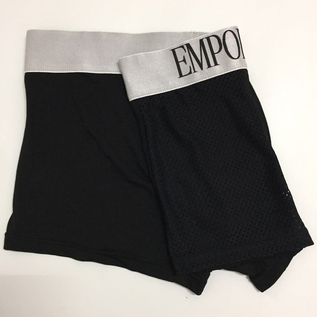 Seda de hielo malla transpirable ropa interior hueca para hombre EA Malla bóxers para hombre Boxer Shorts juveniles Venta directa de fábrica