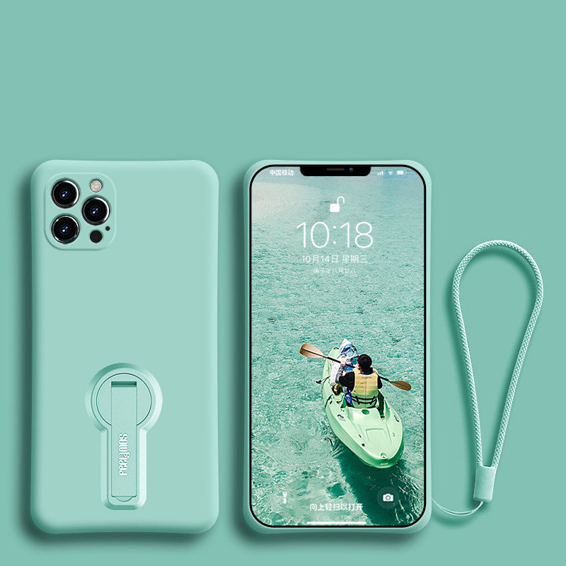 Funda Silicona con Soporte y Cordón para iPhone 12
