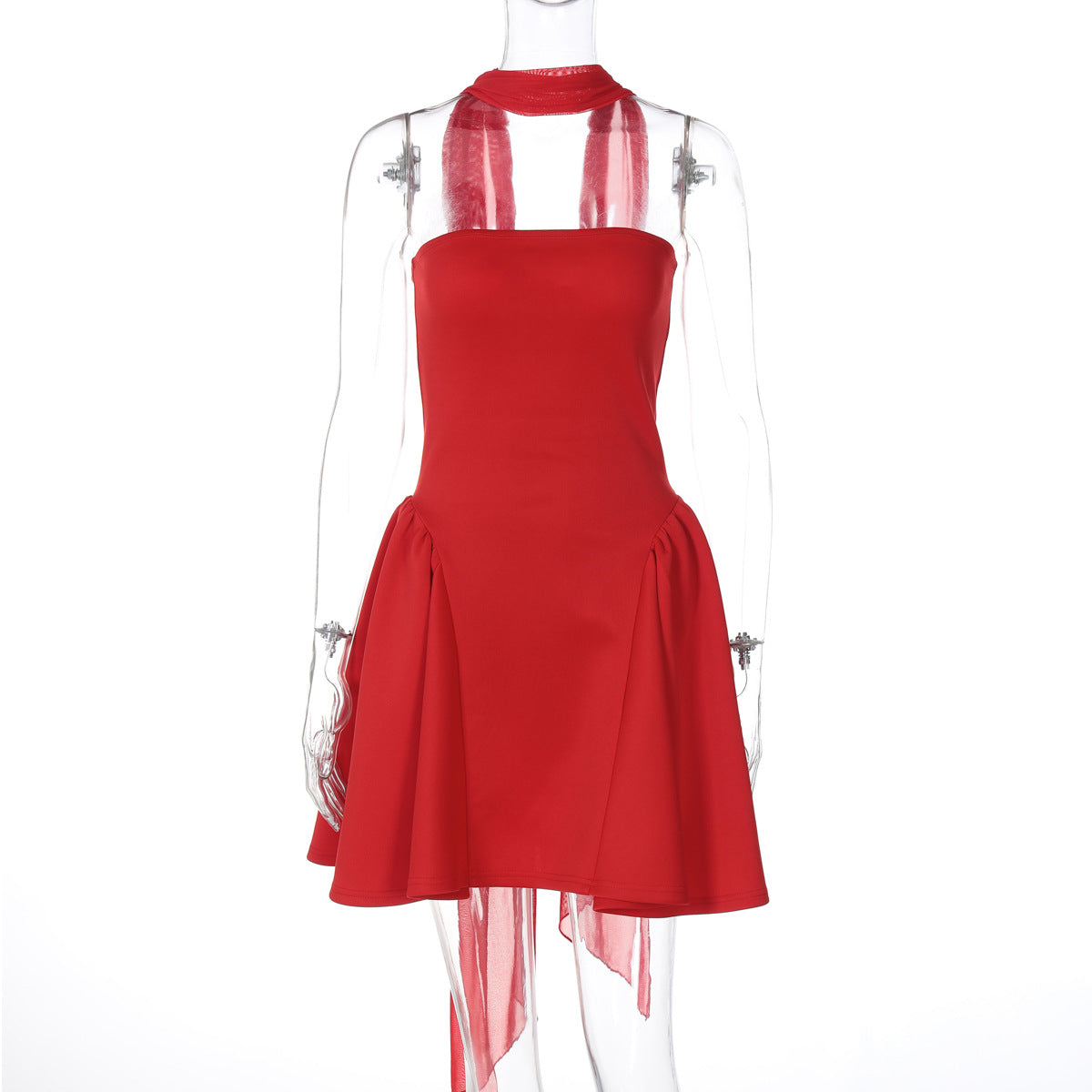 Vestido Tubo Mujer Top Bandeau - Cremallera Espalda