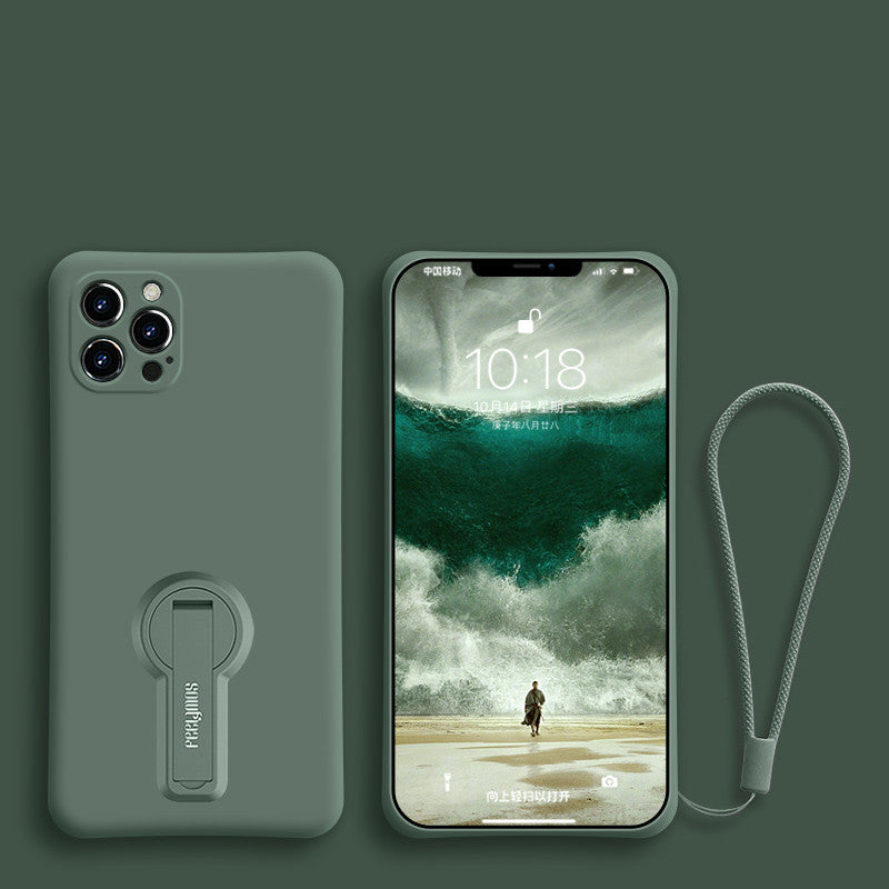 Funda Silicona con Soporte y Cordón para iPhone 12