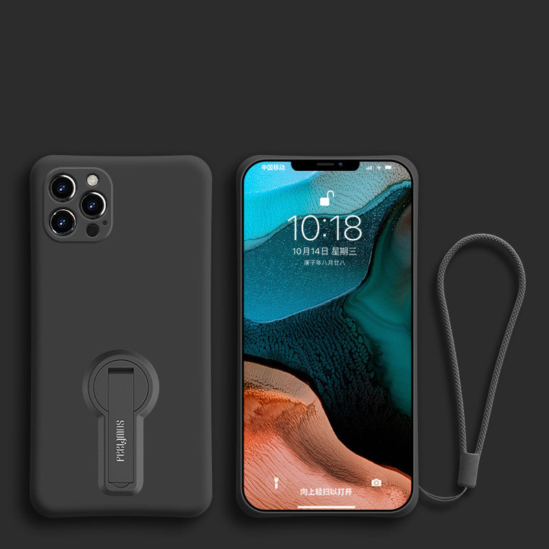 Funda Silicona con Soporte y Cordón para iPhone 12