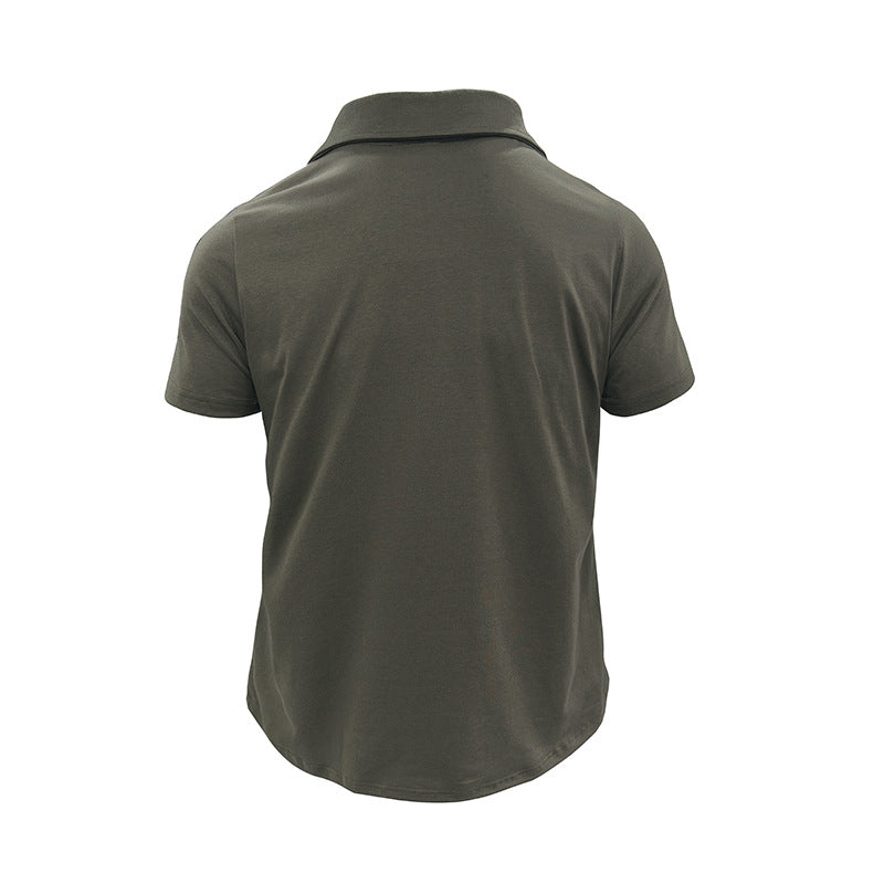 Polo Hombre Manga Corta con Bolsillo - Verano