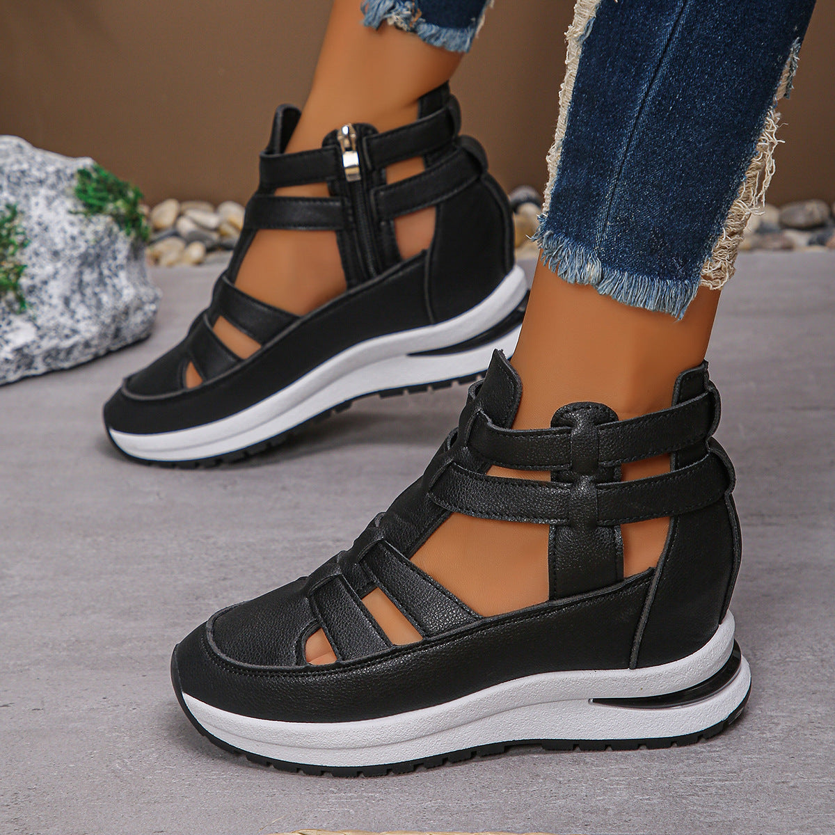Sandalias Plataforma Punta Cerrada Mujer | Verano